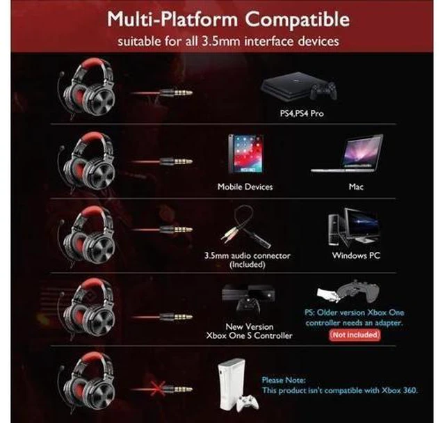 Alt view image 9 of 10 - New Bluetooth5.0 Gaming Headset Wireless Headphones With Extend Mic For Center Calling Bluetooth Headphone For Xbox etc