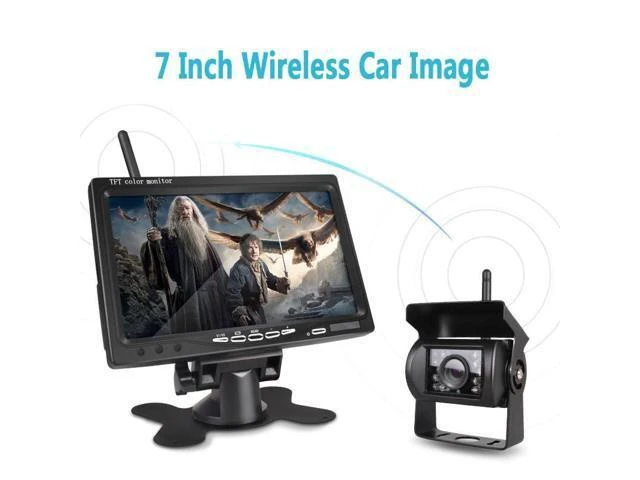 Alt view image 6 of 10 - 7" LCD Wireless Car Monitor HD Display Automotive Reverse Night Version Backup Camera Parking System for Car Rear View Monitors