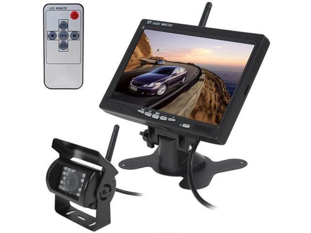 Alt view image 10 of 10 - 7" LCD Wireless Car Monitor HD Display Automotive Reverse Night Version Backup Camera Parking System for Car Rear View Monitors