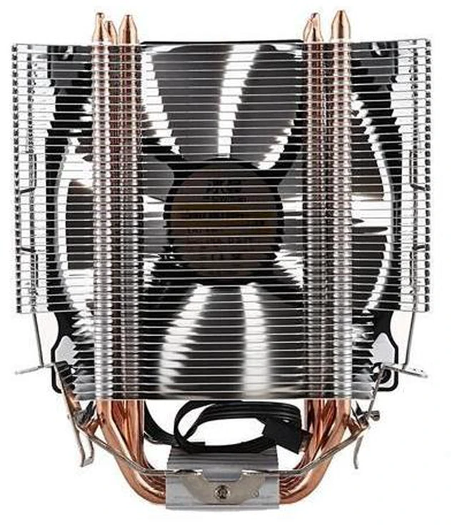 Alt view image 7 of 10 - CPU 4 Pure Copper Heat-pipes freeze Tower Cooling System CPU Cooling Fan with PWM Fans