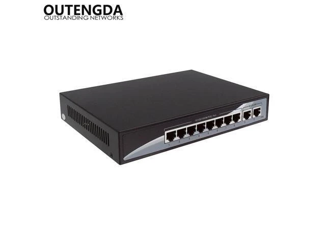 Alt view image 7 of 10 - 10 Port POE Switch 10/100/1000Mbps Poe Standard 802.3af/at Network Switch for IP Cameras and Wireless AP