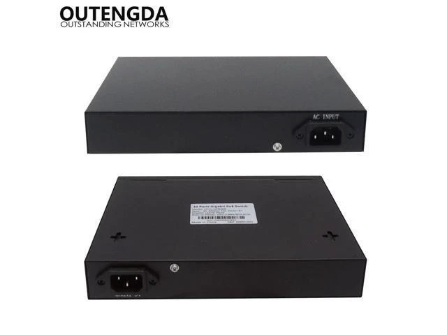Alt view image 9 of 10 - 10 Port POE Switch 10/100/1000Mbps Poe Standard 802.3af/at Network Switch for IP Cameras and Wireless AP