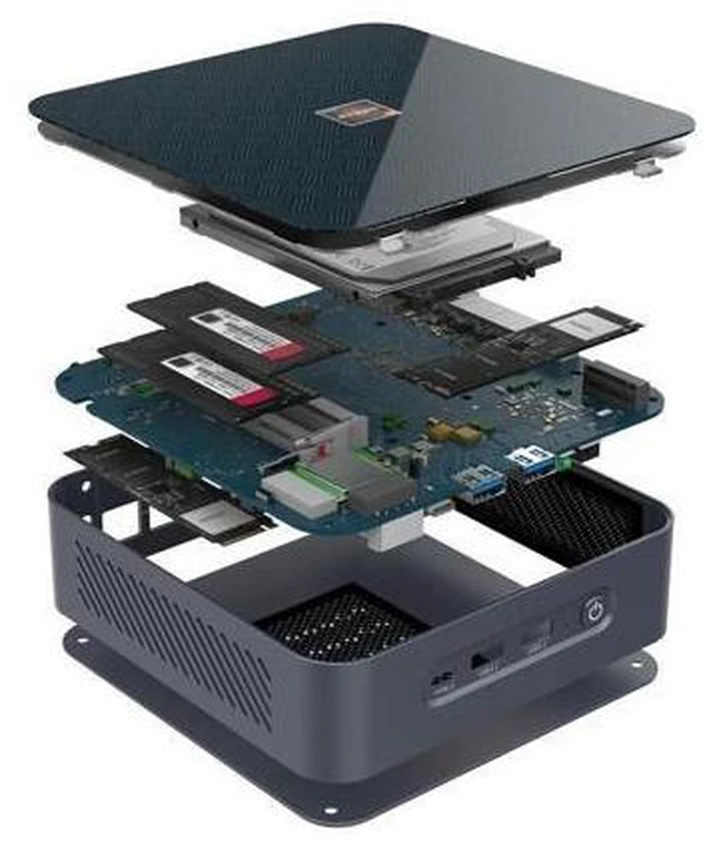 Alt view image 7 of 8 - Mini PC Ryzen 9 5900H 5900HX Windows 11 Win10 Pro Dual LAN NVMe SSD Radeon Graphics Gaming PC DP USB3.2 Type-C AX WiFi