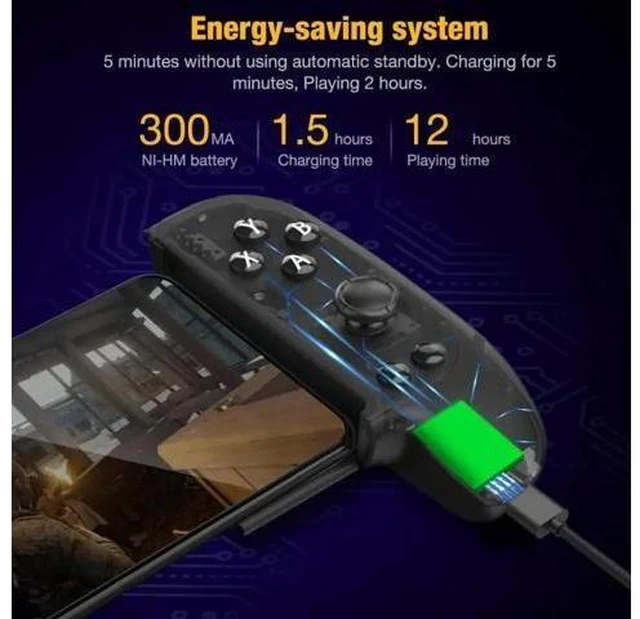 Alt view image 8 of 10 - High Qulity Smart Phone Game Bluetooth Mobile Controller Gamepad For Android IOS IPhone Game Telescopic Handle