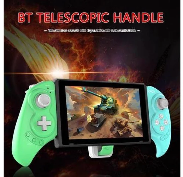 Alt view image 8 of 10 - PG-SW029 Telescopic Bluetooth Gamepad Joystick for Switch PS3 Android PC 6-Axis Vibration Wireless Game Controller