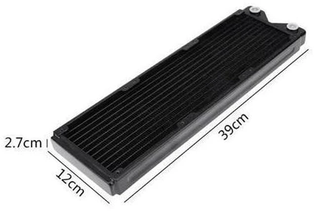 Alt view image 8 of 10 - 240/360mm Full Copper PC Water Cooler Exchanger Water Cooling Computer Heat Sink Radiator Heat Exchanger Radiator Heatsink
