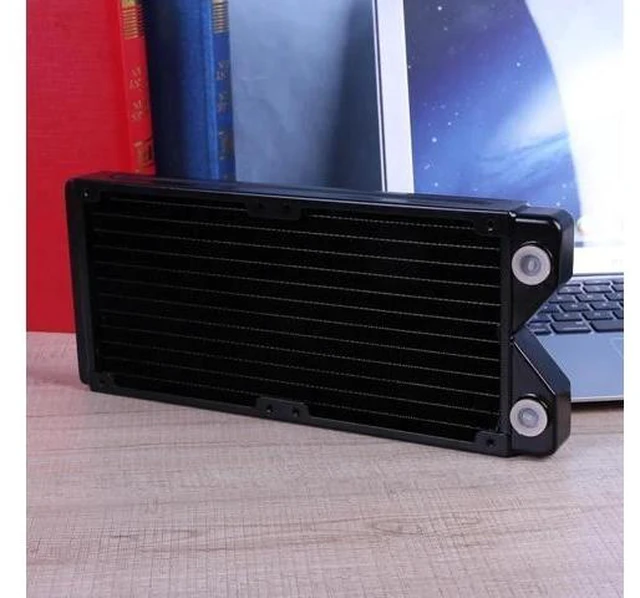 Alt view image 10 of 10 - 240/360mm Full Copper PC Water Cooler Exchanger Water Cooling Computer Heat Sink Radiator Heat Exchanger Radiator Heatsink