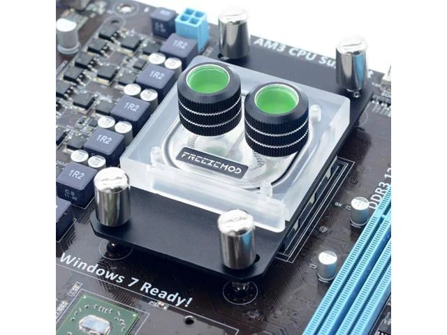 Alt view image 6 of 10 - Transperant CPU Water Cooler Block 0.5 channel jet For AMD AM2 AM3 AM4 AURA MOD Water Cooler Watercooling 5V 12V SYNC
