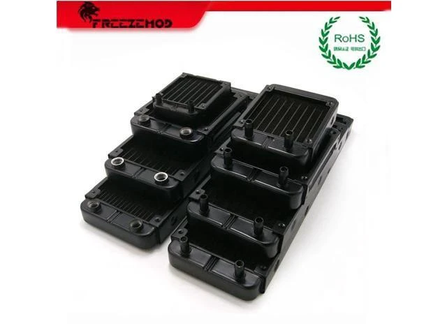 Alt view image 6 of 9 - 60mm 80mm 90mm 120mm 140mm 240mm 280mm 360mm For Computer LED heat dissipation PC Water Cooling Aluminum Radiator Multi-Channel