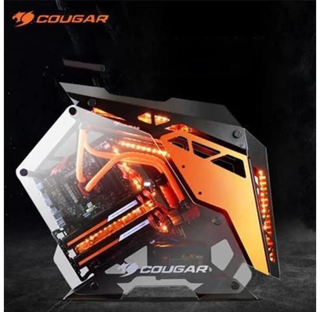 Alt view image 6 of 10 - Conquer PC Case MOD Water Cooler Case For ATX/MATX/Mini ITX Motherboard Water Cooling DIY Gamer Aluminum Tempered Glass