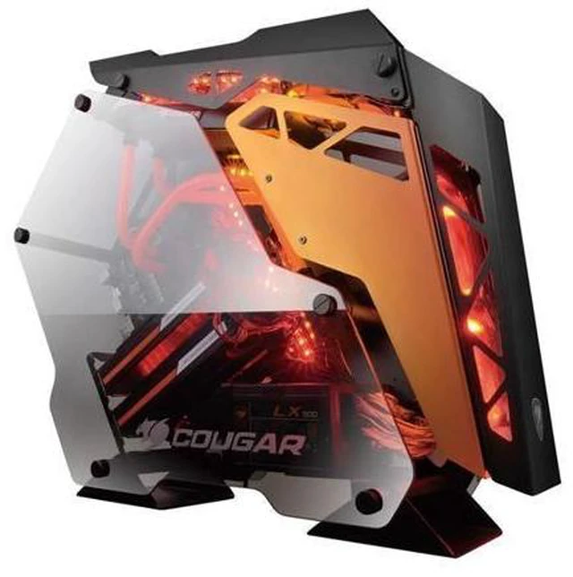 Alt view image 7 of 10 - Conquer PC Case MOD Water Cooler Case For ATX/MATX/Mini ITX Motherboard Water Cooling DIY Gamer Aluminum Tempered Glass