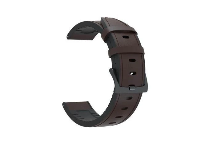 Alt view image 6 of 10 - 22mm Leather Smart Watch Band Replacement Strap ForGear S3/ForWatch GT 2 /GTR 47mm