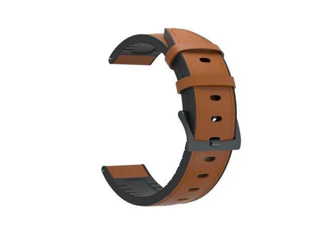 Alt view image 10 of 10 - 22mm Leather Smart Watch Band Replacement Strap ForGear S3/ForWatch GT 2 /GTR 47mm
