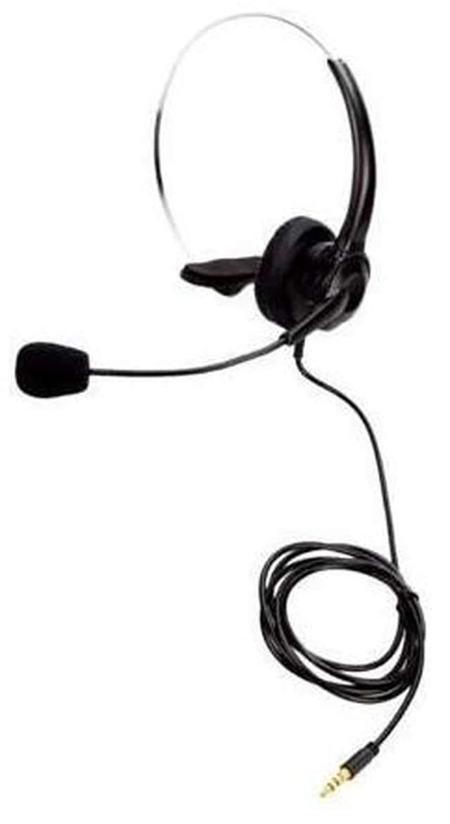 Alt view image 6 of 10 - Center Headset with Microphone 3.5MM Plug Telephone Voice Interphone Headphone for Computer PC Game Volume Control