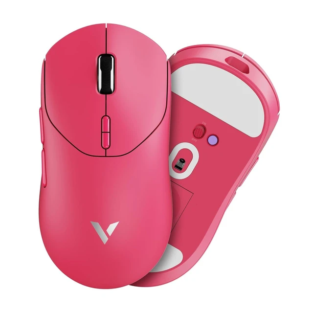Alt view image 11 of 12 - VT MAX Lightweight Wireless Gaming Mouse, PAW3950 Ultimate Sensor,750H Battery Life, 8K Polling, 45K DPI, Dual-Mode 2.4G/USB-C, Esports Grade Performance Mouse for PC/Mac (VT2 MAX, Pink)
