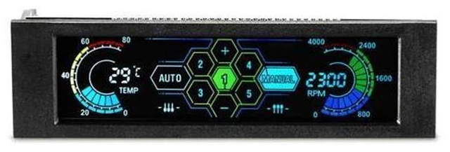 Alt view image 7 of 10 - 5036 5.25" Drive Bay PC Computer CPU Cooling LCD Front Panel Temperature Controller Fan Speed Control for Desktop Computer