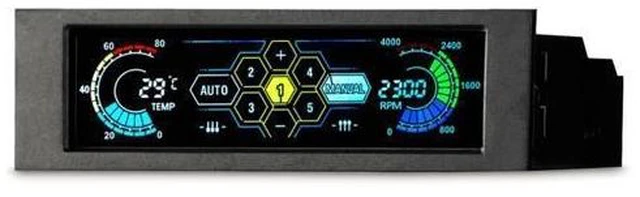 Alt view image 8 of 10 - 5036 5.25" Drive Bay PC Computer CPU Cooling LCD Front Panel Temperature Controller Fan Speed Control for Desktop Computer