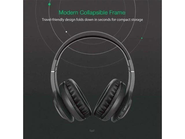 Alt view image 7 of 10 - BW-HP0 Wireless Headphones Bluetooth Headset Foldable Over-Ear Headphones With Microphone For PC mobile phone Mp3