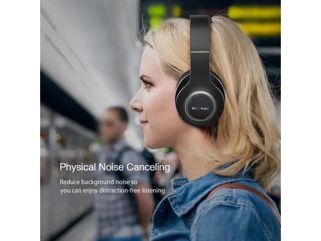 Alt view image 9 of 10 - BW-HP0 Wireless Headphones Bluetooth Headset Foldable Over-Ear Headphones With Microphone For PC mobile phone Mp3
