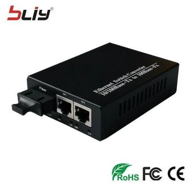 Alt view image 8 of 10 - 100M dual fiber 3 port Ethernet fiber optic switch with 2 rj45 switch port poe switch ethernet compatible with mikrotik gigabit