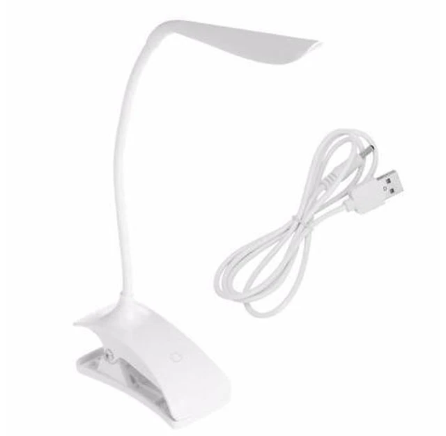 Alt view image 6 of 10 - Clip-On USB Rechargeable Touch Sensor 14 LEDs Reading Light Desk Lamp