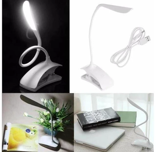 Alt view image 9 of 10 - Clip-On USB Rechargeable Touch Sensor 14 LEDs Reading Light Desk Lamp