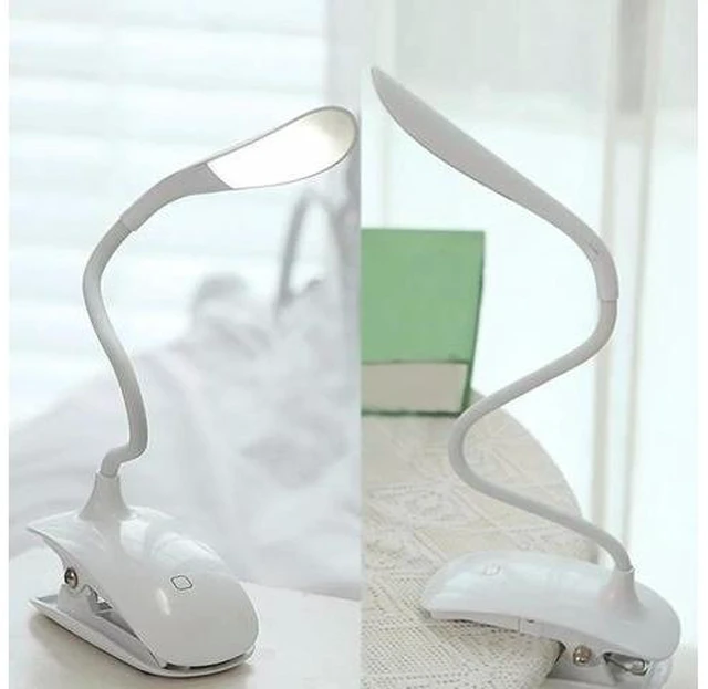 Alt view image 10 of 10 - Clip-On USB Rechargeable Touch Sensor 14 LEDs Reading Light Desk Lamp
