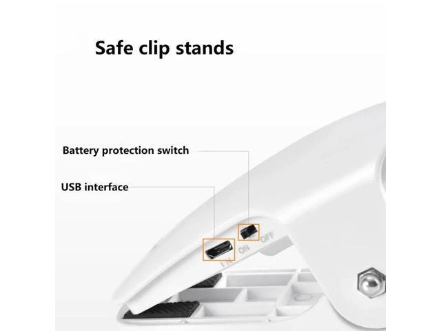 Alt view image 8 of 10 - On Reading Light 28 LED Rechargeable Book Light with 3 Color x 3 Brightness Eye Protection Kids Desk Lamp Touch Control Lig