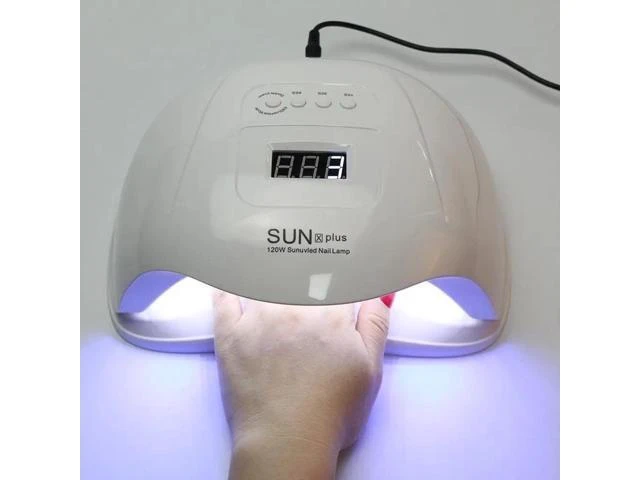 Alt view image 8 of 10 - 120W Professional Nail Lamp LED UV Light Timer Glue Dryer Manicure EU Plug for Nail Gel Polish led Nail Light Dryer UV Lamp