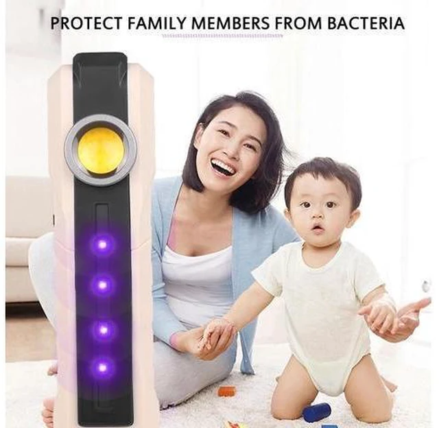 Alt view image 9 of 10 - UV UVC LED Work Lamp 270-280nm Disinfection Germicidal Sterilizer Light Flashlight Ultraviolet Light UVC Work Light