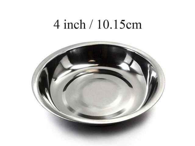 Alt view image 10 of 10 - 3/4/6 Inch Circle Stainless Steel Magnetic Parts Bowl Tool Tray Nuts Bolts Screws Part Tray Magnetic Parts Plate Silver