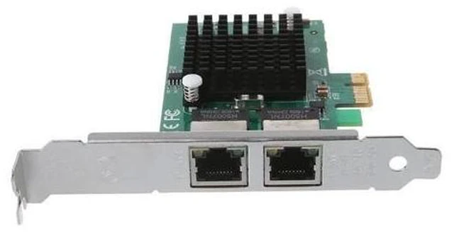 Alt view image 7 of 10 - Dual Port 10/100/1000Mbps Gigabit Ethernet Card Server Adapter NIC EXPI9402PT Controller