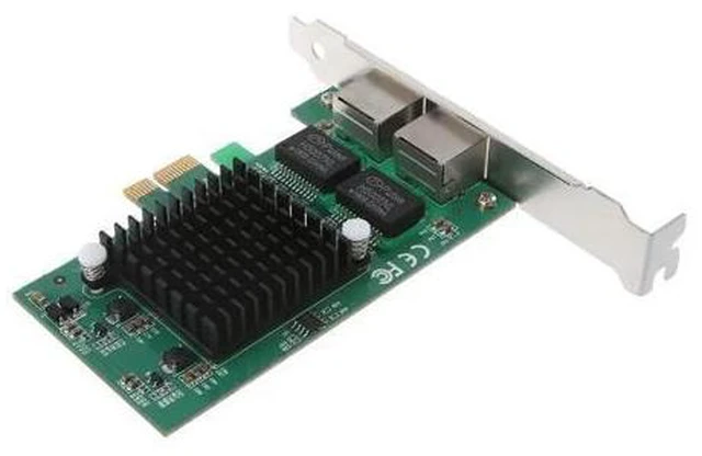 Alt view image 8 of 10 - Dual Port 10/100/1000Mbps Gigabit Ethernet Card Server Adapter NIC EXPI9402PT Controller