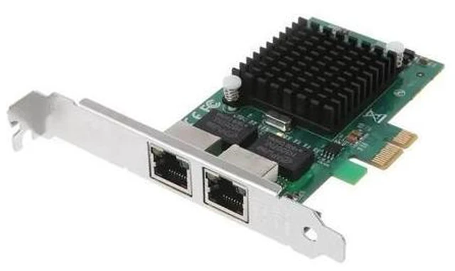 Alt view image 9 of 10 - Dual Port 10/100/1000Mbps Gigabit Ethernet Card Server Adapter NIC EXPI9402PT Controller