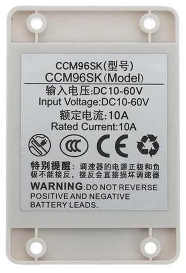 Alt view image 9 of 10 - DC 12V 24V 36V 48V PWM DC Motor Speed Controller Meimotor High Power 10A With Housing