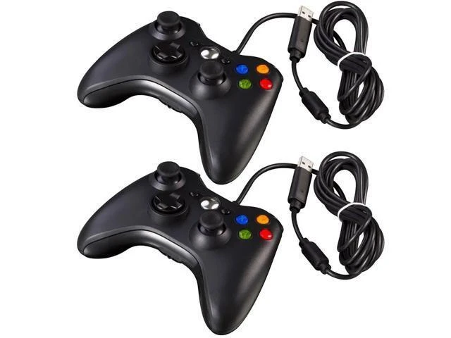 Alt view image 6 of 10 - Game Controller Wired Vibration Gamepad Joystick For PC Controller Windows 7 / 8 / 10 for Xbox 360 Joypad with Gamepad