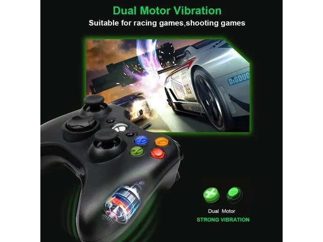 Alt view image 7 of 10 - Game Controller Wired Vibration Gamepad Joystick For PC Controller Windows 7 / 8 / 10 for Xbox 360 Joypad with Gamepad