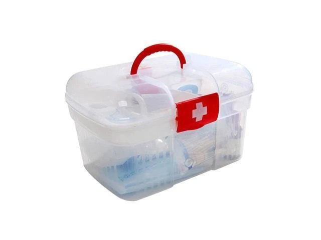 Alt view image 6 of 10 - Home Office Emergency Toolbox Storage Box Pill Storage Home Health Storage Organizer Large Size 27*18*16.5cm
