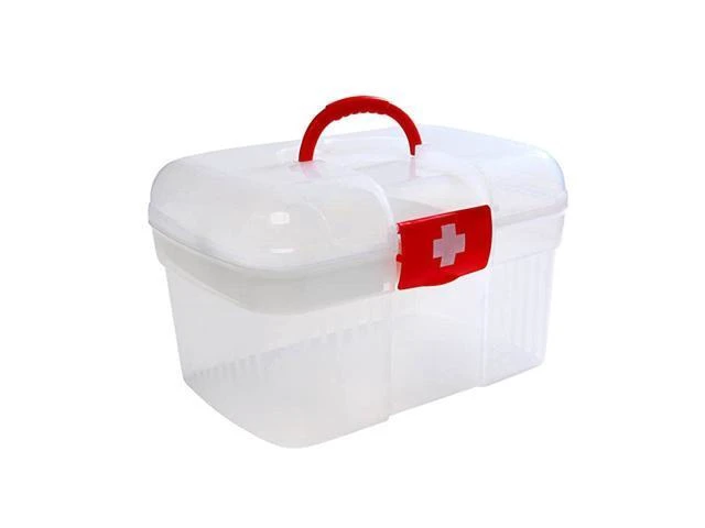 Alt view image 7 of 10 - Home Office Emergency Toolbox Storage Box Pill Storage Home Health Storage Organizer Large Size 27*18*16.5cm