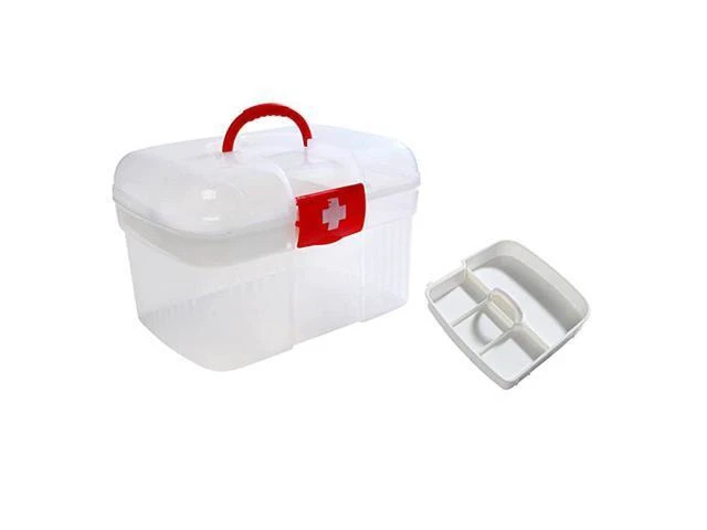 Alt view image 8 of 10 - Home Office Emergency Toolbox Storage Box Pill Storage Home Health Storage Organizer Large Size 27*18*16.5cm