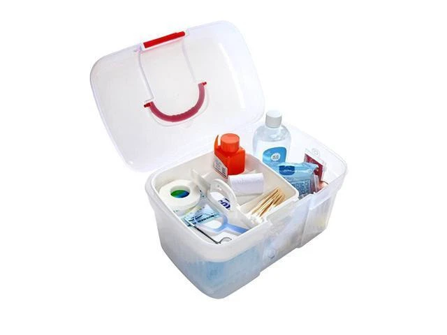 Alt view image 9 of 10 - Home Office Emergency Toolbox Storage Box Pill Storage Home Health Storage Organizer Large Size 27*18*16.5cm