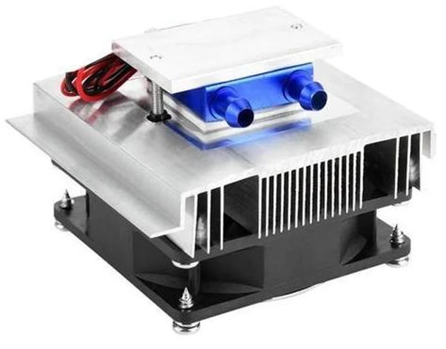 Alt view image 6 of 10 - Thermoelectric Cooler Cooling System Semiconductor Refrigeration System Kit Heatsink Peltier Cooler for 10L Water