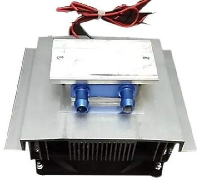 Alt view image 8 of 10 - Thermoelectric Cooler Cooling System Semiconductor Refrigeration System Kit Heatsink Peltier Cooler for 10L Water