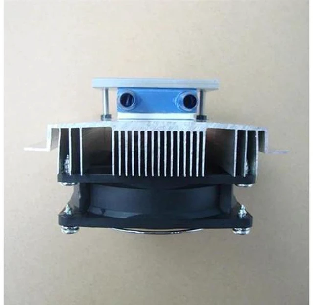Alt view image 9 of 10 - Thermoelectric Cooler Cooling System Semiconductor Refrigeration System Kit Heatsink Peltier Cooler for 10L Water