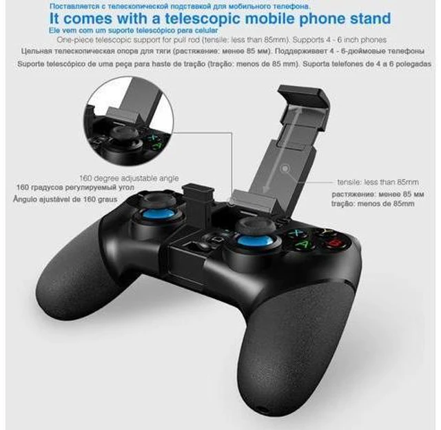 Alt view image 10 of 10 - Gamepad Pubg Controller Mobile Joystick For Phone Android iPhone PC Smart TV Box Bluetooth Trigger Console Game Pad pabg Control
