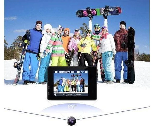 Alt view image 11 of 14 - Camera HD Wifi Sports Action Camera DV Aerial Camcorder Monitor with Waterproof Shell for Indoor Outdoor GDeals