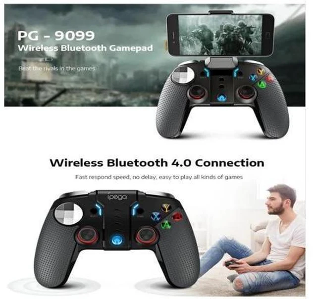 Alt view image 10 of 10 - PG-9099 Wireless Bluetooth Gamepad PG 9099 Game Controller Dual Motor Turbo Joystick Gamepads For Android Phone PC Joypad