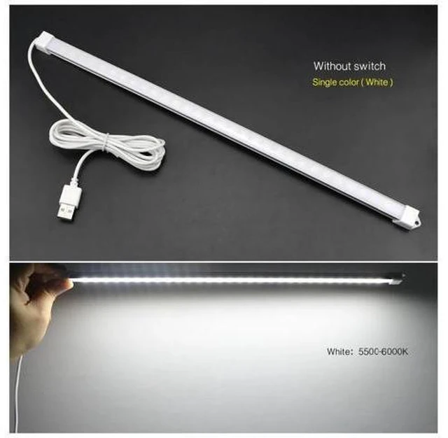 Alt view image 9 of 10 - DC 5V USB LED Desk lamp Hard Rigid Bar light 30 LEDs Lamp Tube For Night Children Study Reading Book Night Lighting