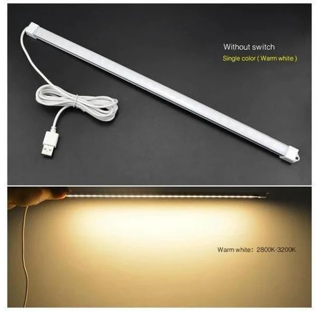 Alt view image 10 of 10 - DC 5V USB LED Desk lamp Hard Rigid Bar light 30 LEDs Lamp Tube For Night Children Study Reading Book Night Lighting