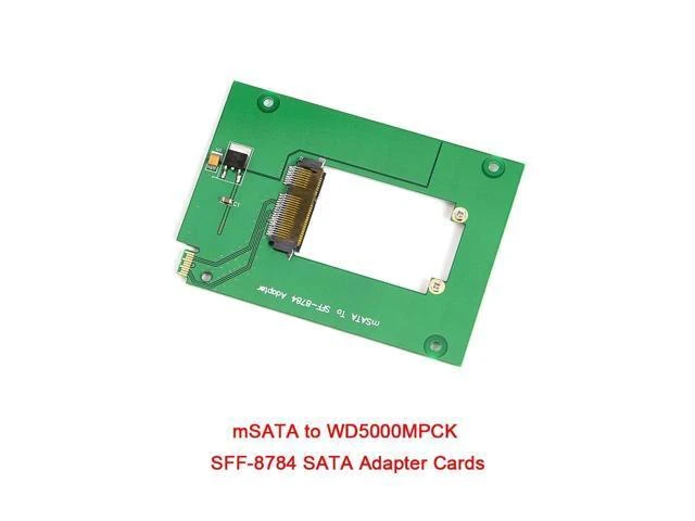 Alt view image 6 of 10 - WD5000MPCK SFF-8784 SATA Express to mSATA Adapter Cards Converter for UltraSlim Hard Disk SSD WD5000M22K WD5000M21K